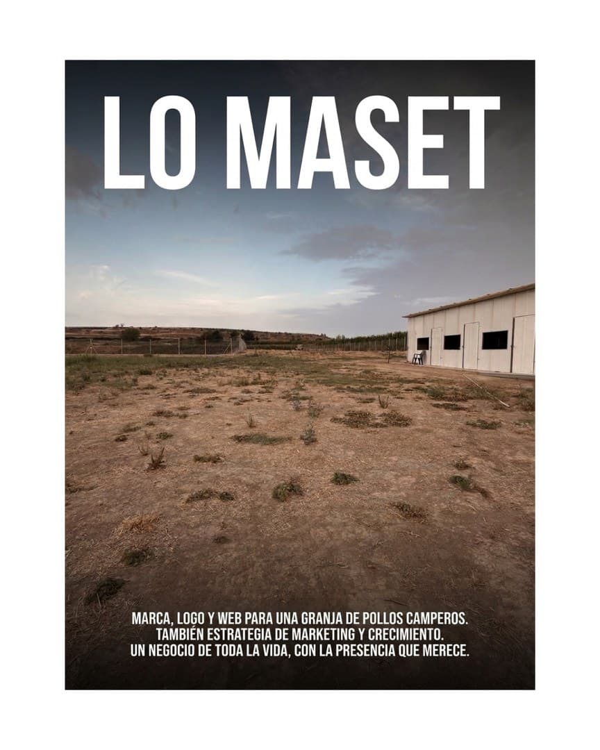 LO MASET — marca, logo y web para una granja de pollos camperos, más estrategia de marketing y crecimiento.