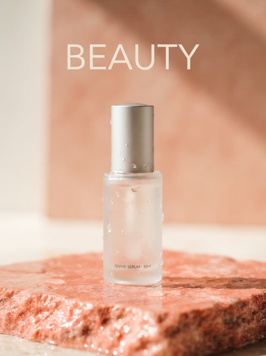 Frasco de sérum de cuidado facial